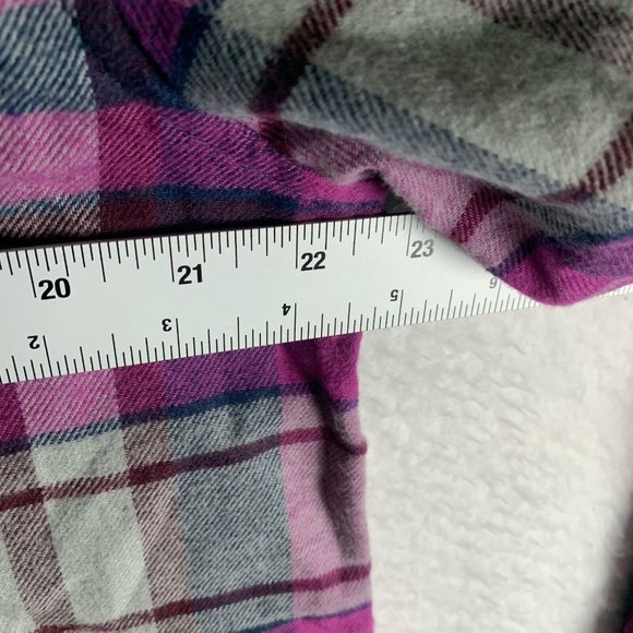 Alpine Design Shirt Men's Large Purple Plaid Cotton Flannel Button-Up 7016‎ - Picture 4 of 8